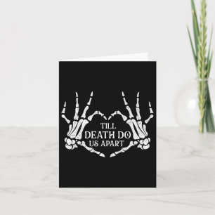 Till Death Do Us Apart - Wedding Vows Marriage Bri Card