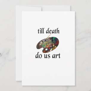 Till Death Do Us Art Funny Creative Design Holiday Card