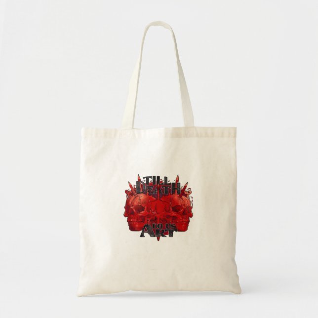 Till Death Do Us Art On White Classic Tote Bag (Front)