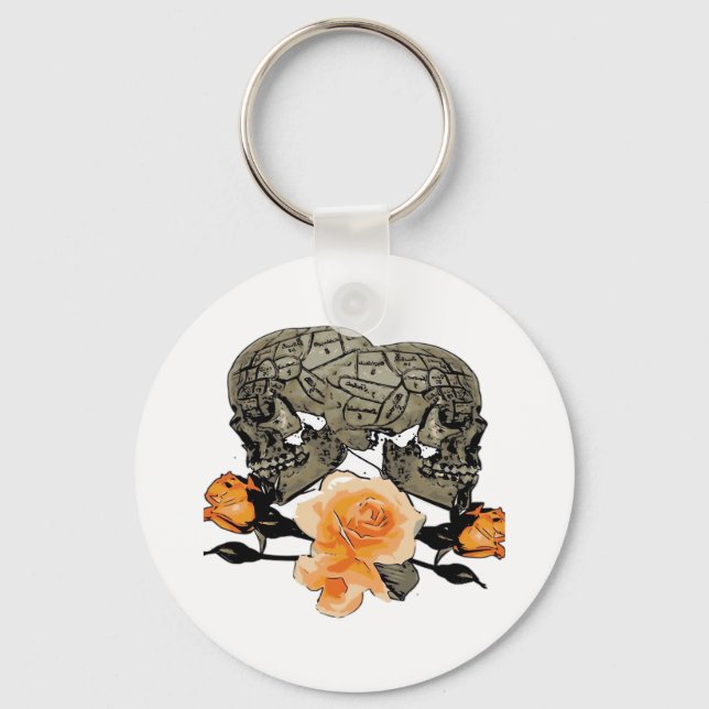 Till Death Do Us Funny Design For Halloween Keychain (Front)