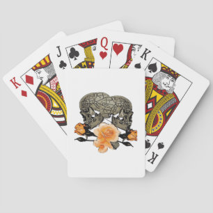 Till Death Do Us Funny Design For Halloween Playing Cards