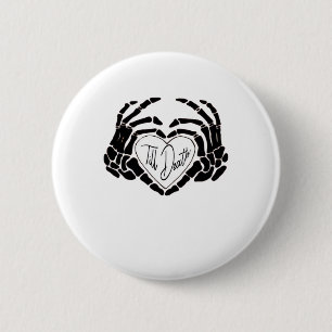 Till Death Do Us Funny Design – Ghostly Love Vibes 2 Inch Round Button