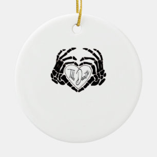 Till Death Do Us Funny Design – Ghostly Love Vibes Ceramic Ornament
