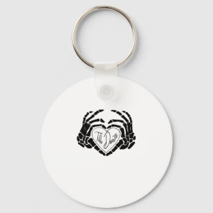 Till Death Do Us Funny Design – Ghostly Love Vibes Keychain
