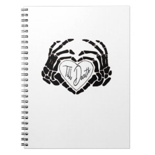 Till Death Do Us Funny Design – Ghostly Love Vibes Notebook
