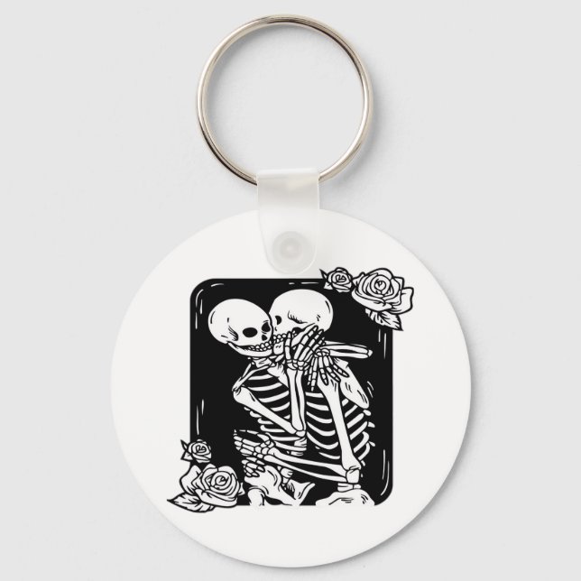 Till Death Do Us Funny Design Keychain (Front)