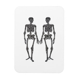 Till Death Do Us Part 2 Skeletons Classic Magnet