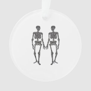 Till Death Do Us Part 2 Skeletons Classic Ornament