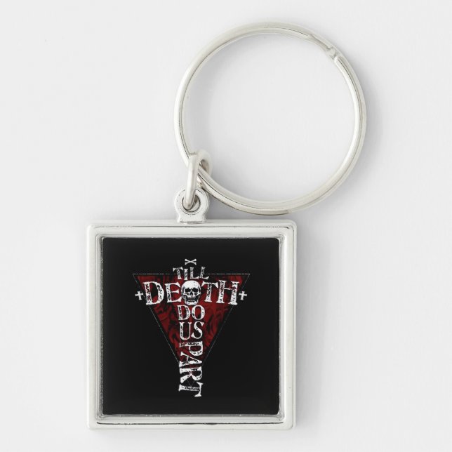 Till Death Do Us Part – Autumn Goth Aesthetic Keychain (Front)
