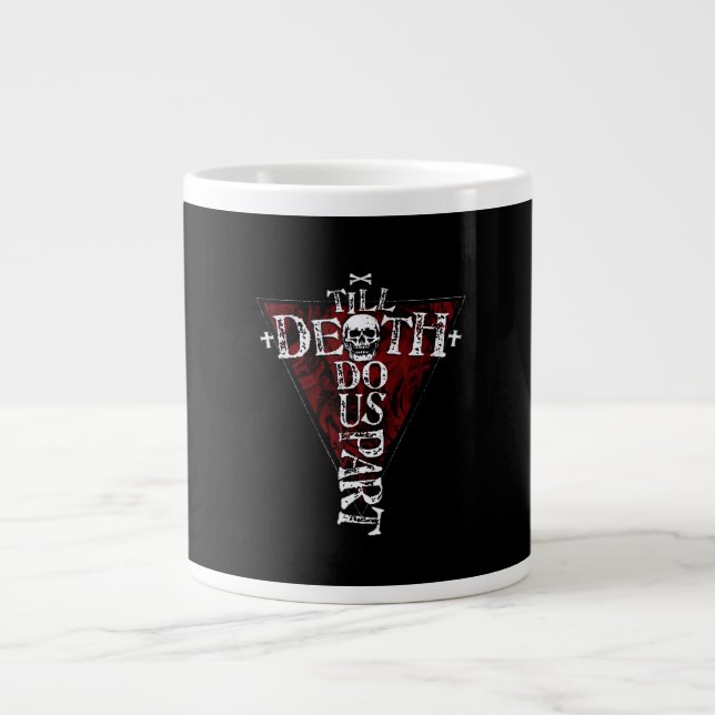Till Death Do Us Part – Autumn Goth Aesthetic Large Coffee Mug (Front)