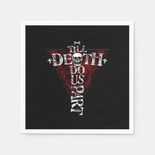 Till Death Do Us Part – Autumn Goth Aesthetic Napkin