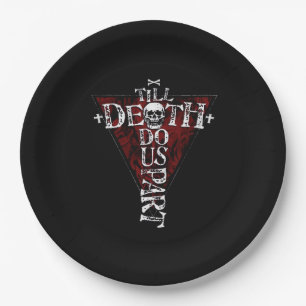 Till Death Do Us Part – Autumn Goth Aesthetic Paper Plate