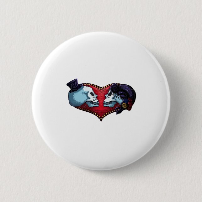 Till Death Do Us Part (Back Bg Variant) Graphic 2 Inch Round Button (Front)