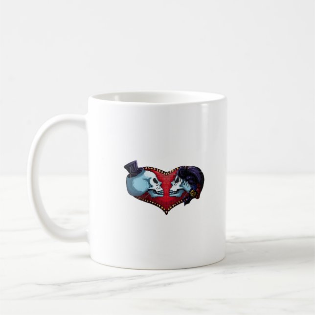 Till Death Do Us Part (Back Bg Variant) Graphic Coffee Mug (Left)