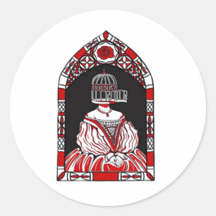 Till Death Do Us Part Caged Bird Classic Classic Round Sticker