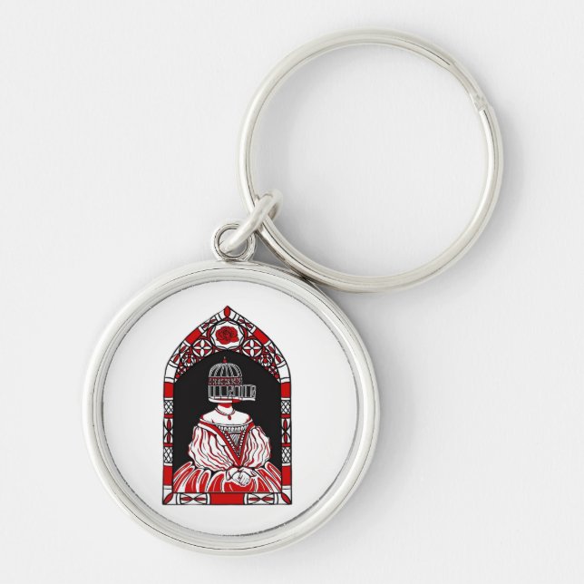 Till Death Do Us Part Caged Bird Classic Keychain (Front)