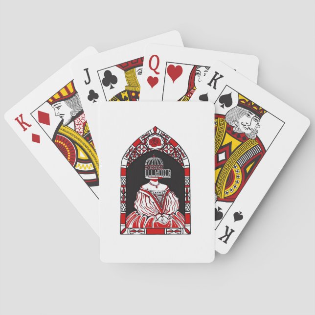 Till Death Do Us Part Caged Bird Classic Playing Cards (Back)