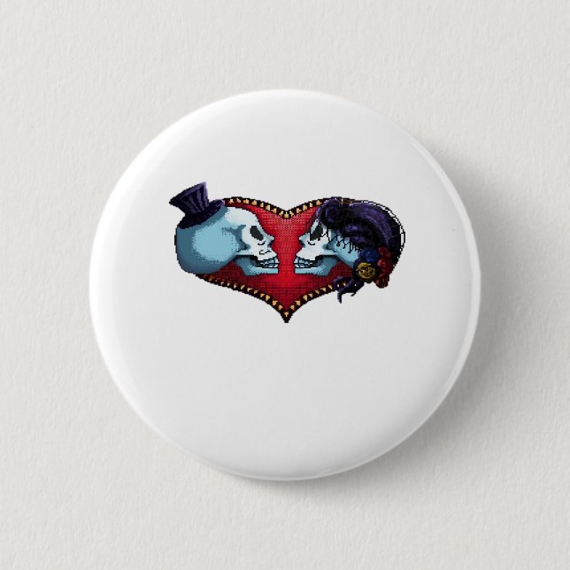 Till Death Do Us Part. Classic 2 Inch Round Button (Front)