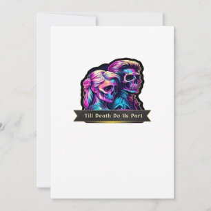 Till Death Do Us Part Classic – Autumn Gothic Vows Holiday Card