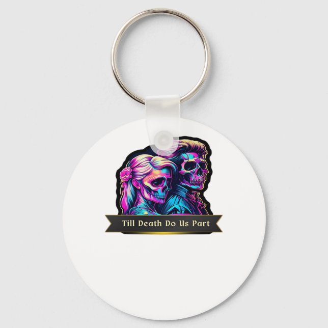 Till Death Do Us Part Classic – Autumn Gothic Vows Keychain (Front)