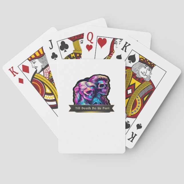 Till Death Do Us Part Classic – Autumn Gothic Vows Playing Cards (Back)