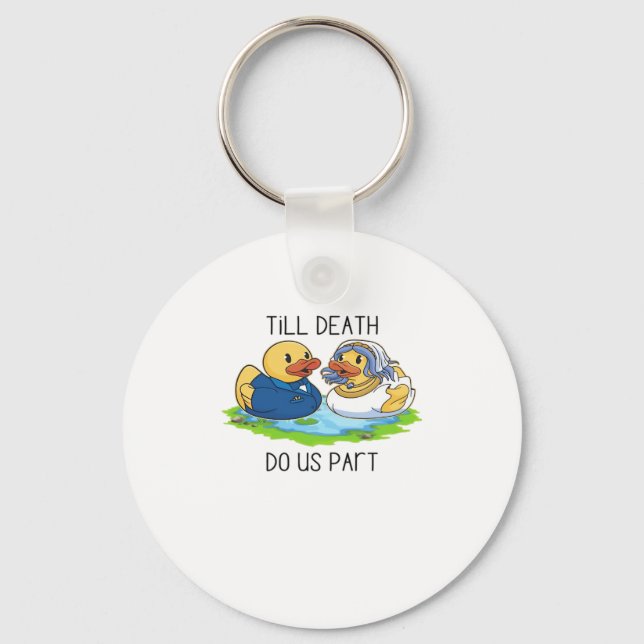 Till Death Do Us Part Classic – Autumn Love Story Keychain (Front)