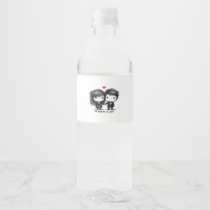 Till Death Do Us Part Classic – Autumn Love Story Water Bottle Label