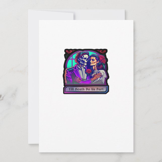 Till Death Do Us Part Classic – Basic Aesthetic Holiday Card (Front)