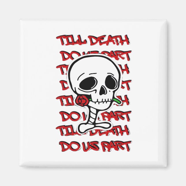 Till Death Do Us Part Classic – Basic Halloween De Magnet (Front)
