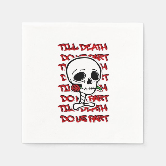 Till Death Do Us Part Classic – Basic Halloween De Napkin (Front)