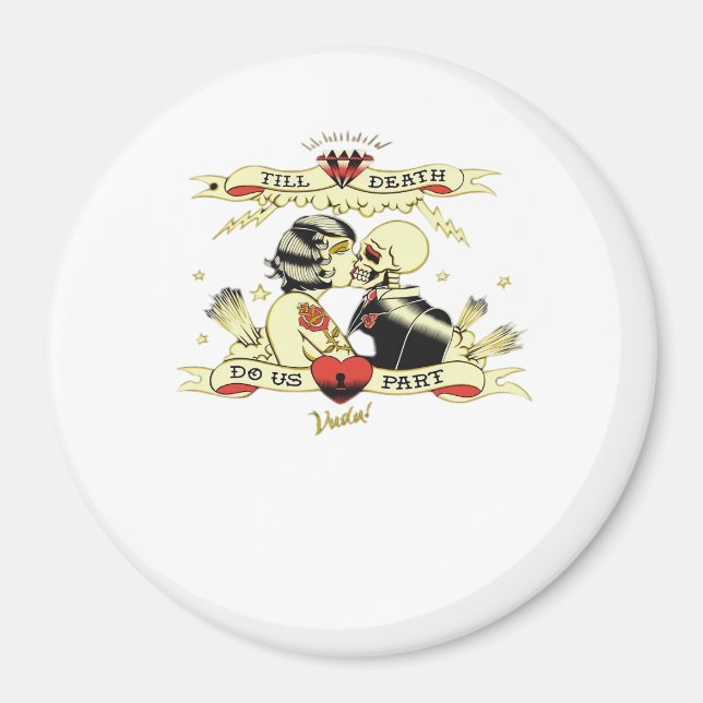 Till Death Do Us Part Classic Design For Halloween Magnet (Front)