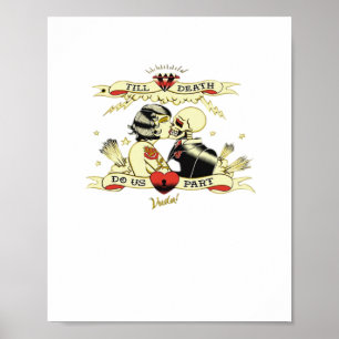 Till Death Do Us Part Classic Design For Halloween Poster