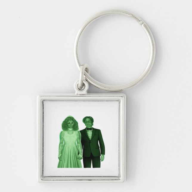 Till Death Do Us Part Classic Design Keychain (Front)