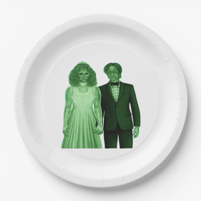 Till Death Do Us Part Classic Design Paper Plate (Front)
