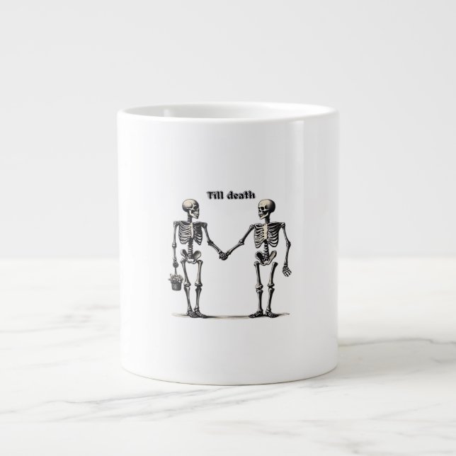 Till Death Do Us Part Classic – Funny Love Quote Large Coffee Mug (Front)
