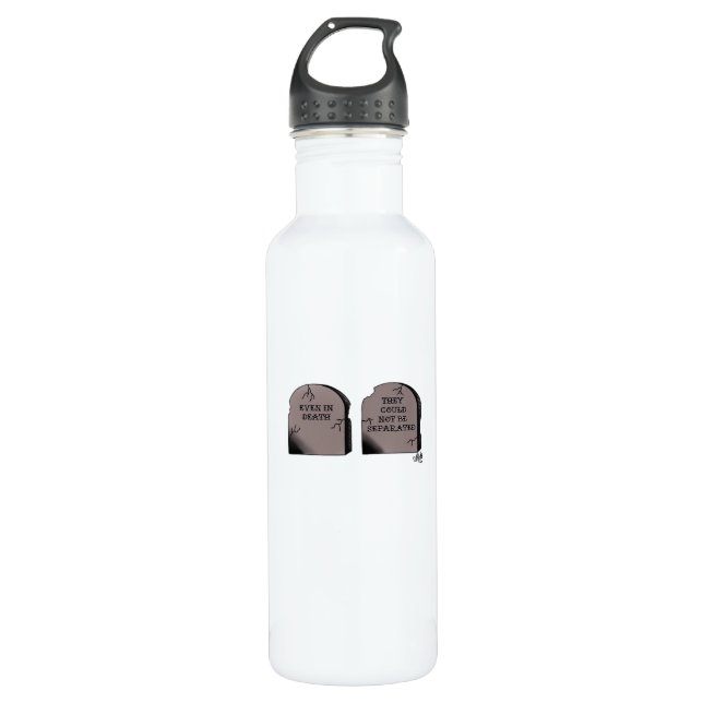 Till Death Do Us Part Classic – Funny Skeleton Cou 710 Ml Water Bottle (Front)