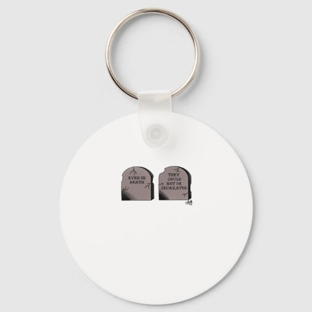 Till Death Do Us Part Classic – Funny Skeleton Cou Keychain (Front)