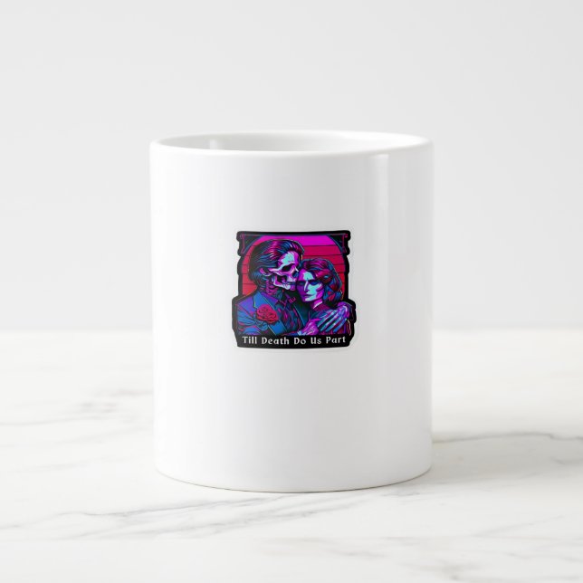 Till Death Do Us Part Classic – Grim Reaper Romanc Large Coffee Mug (Front)