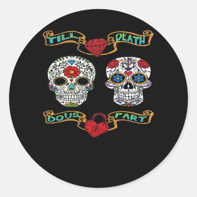 Till Death Do Us Part – Classic Haunting  Round Sticker (Front)