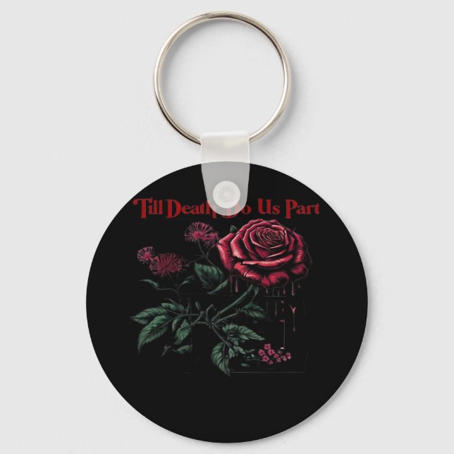 Till Death Do Us Part Classic – Love Design Keychain (Front)