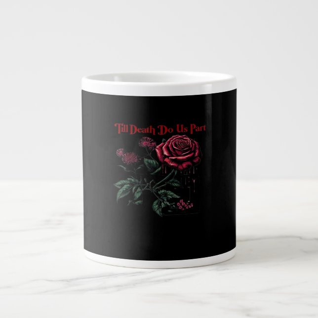 Till Death Do Us Part Classic – Love Design Large Coffee Mug (Front)
