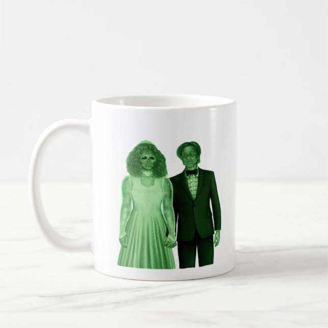Till Death Do Us Part Classic Retro Design Coffee Mug (Left)