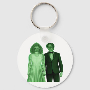 Till Death Do Us Part Classic Retro Design Keychain