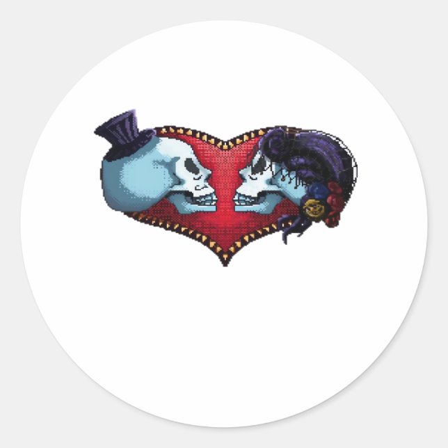 Till Death Do Us Part. Classic Round Sticker (Front)