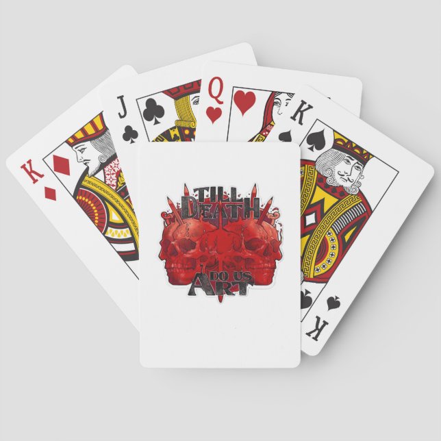 Till Death Do Us Part Classic – Skeleton Slogan Playing Cards (Back)