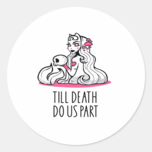 Till Death Do Us Part Classic – Sloth and Soulmate Classic Round Sticker