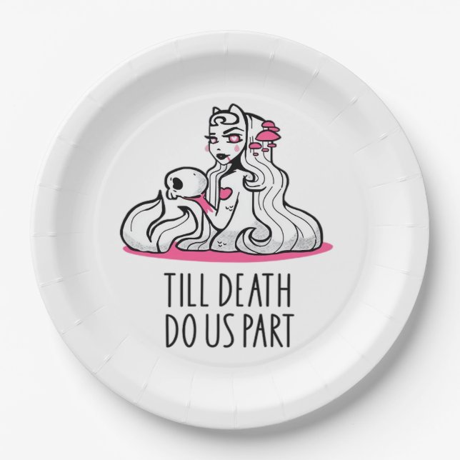Till Death Do Us Part Classic – Sloth and Soulmate Paper Plate (Front)