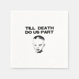 Till Death Do Us Part Classic Sloth Napkin