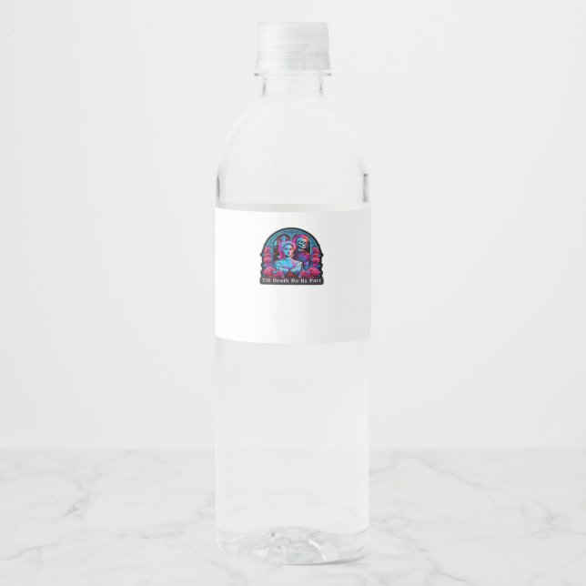 Till Death Do Us Part Classic – Sloth & Soulmate Water Bottle Label (Front)