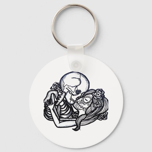 Till Death Do Us Part Classic – Spooky Skeleton Sl Keychain (Front)